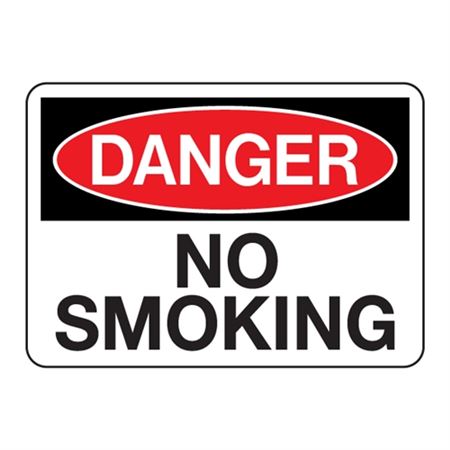 Danger No Smoking - Decal